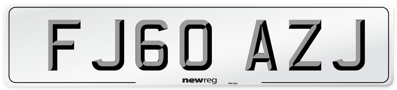 FJ60 AZJ Number Plate from New Reg